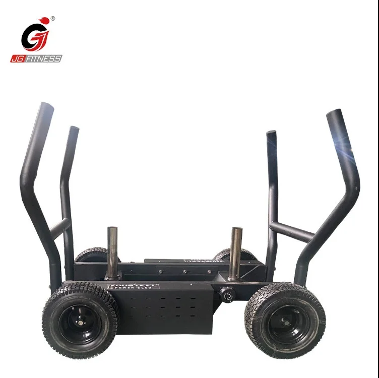 Popular Commercial Gym Steel Tank Exercise Push Pull Workout Sled Machine with Basket Strength Trainer