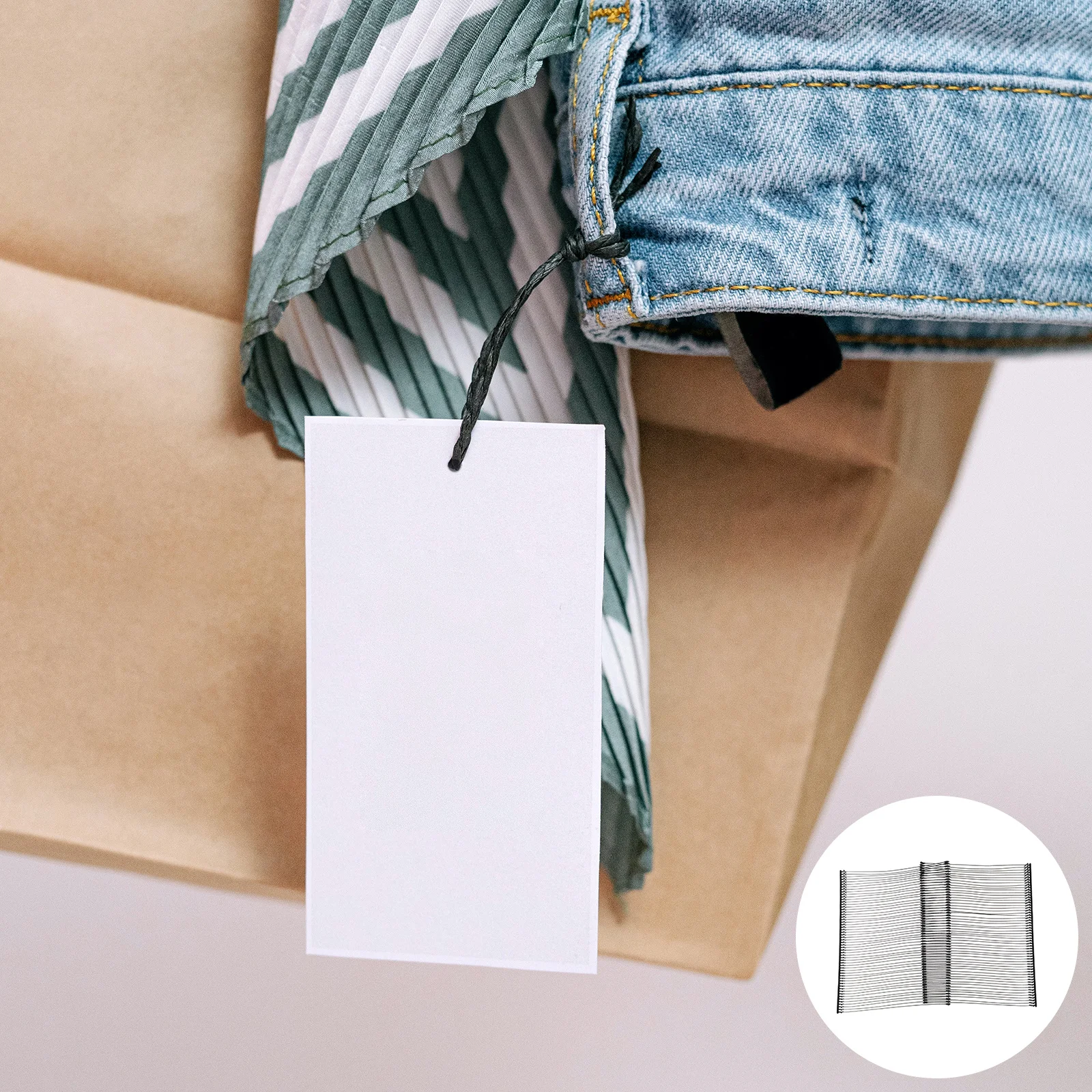 

10000Pcs Tagging Fasteners Plastic Price Tag Barbs Sturdy Garment Label Barbs for Socks Towels Tagging Fasteners