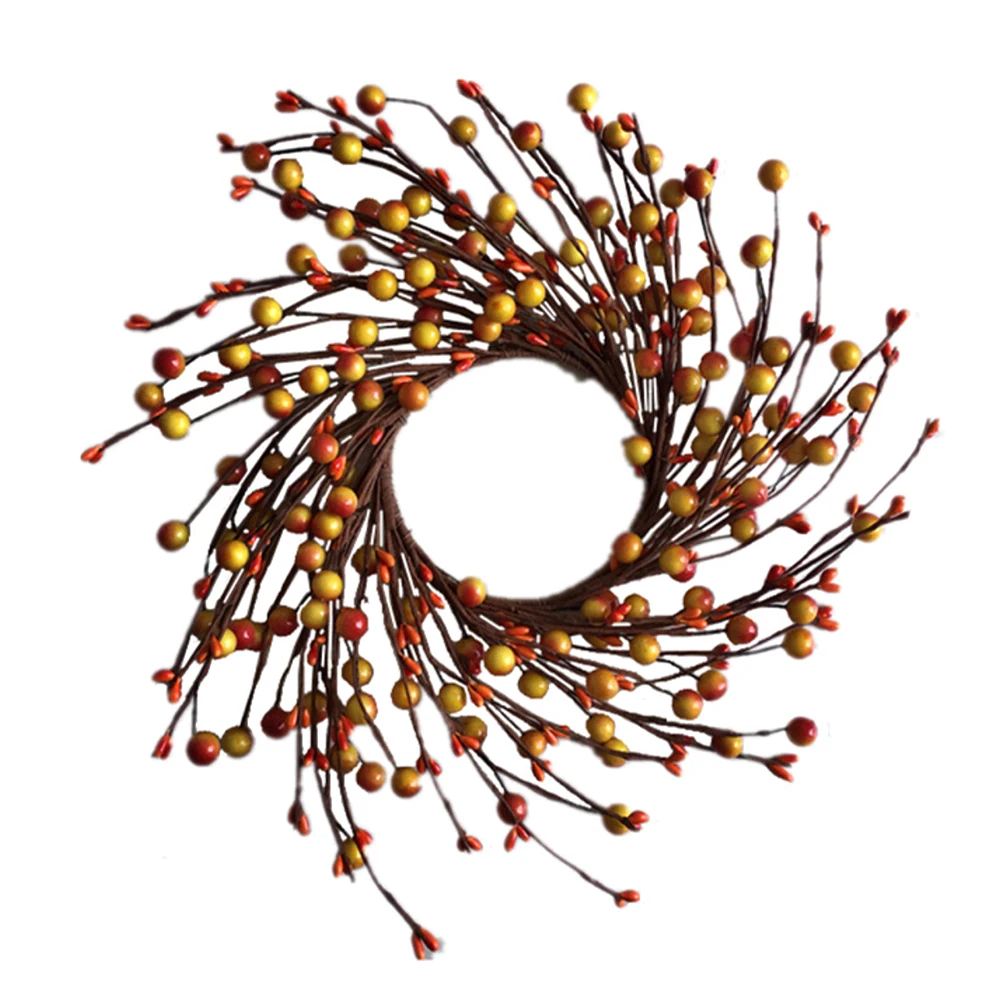 

Artificial Berry Wreath H made Decor Farmhouse Door Room Indoor Holiday Style Environmental Friendly