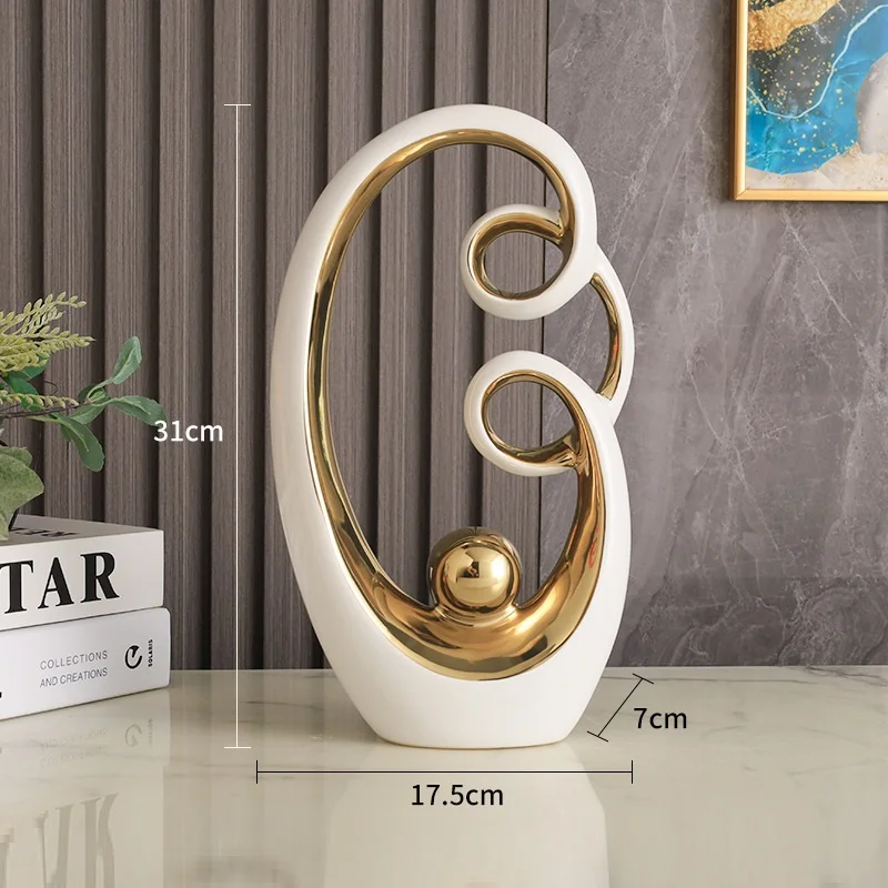 

31cm/modern creative light luxury decoration, living room foyer wine cabinet decoration, TV cabinet high-end home decoration gif