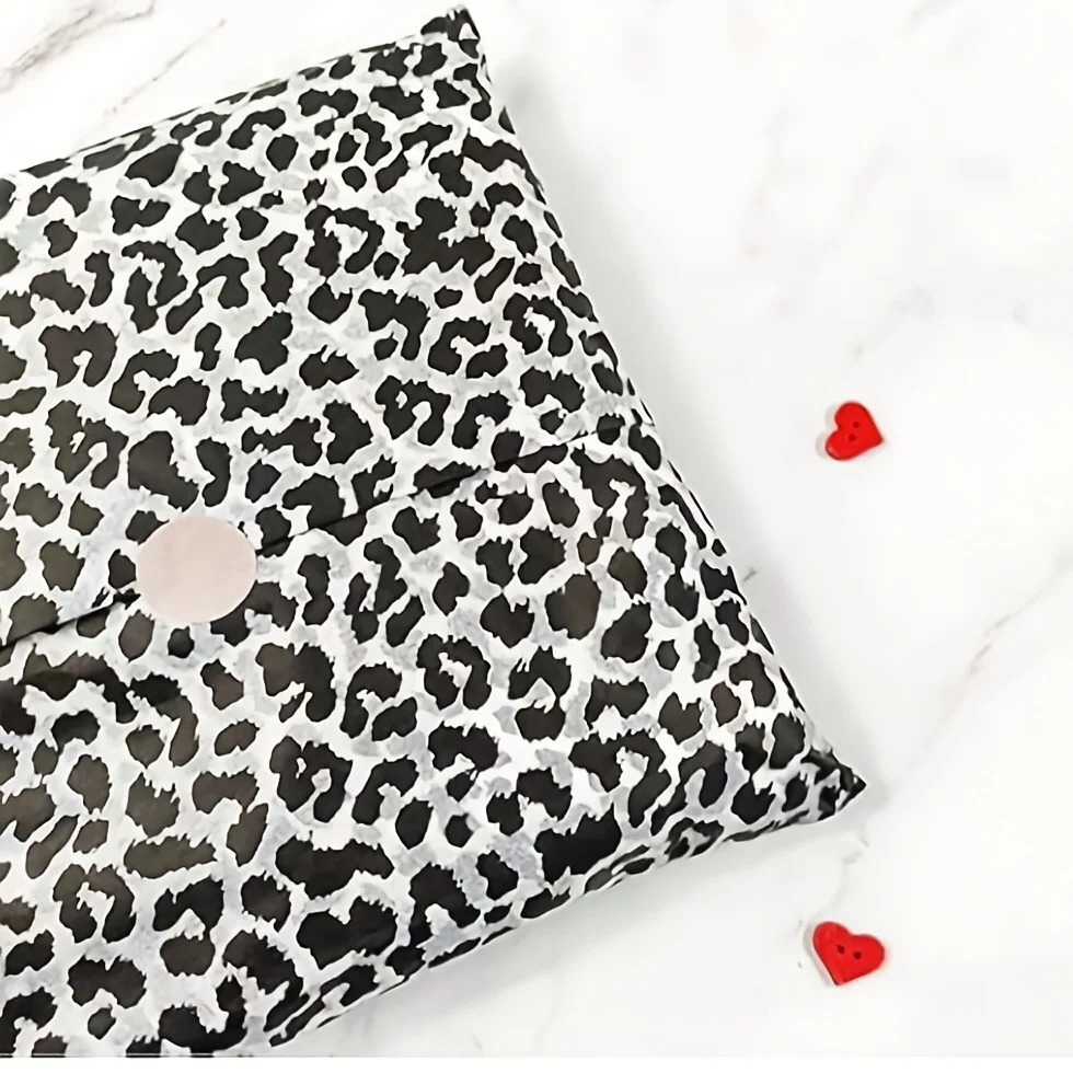 20 Leopard Print Gift Wrapping Tissues, Suitable for Gift Bags and Packaging. Pink, Black and Gold Art Tissues, Suitable for Bir - view 6