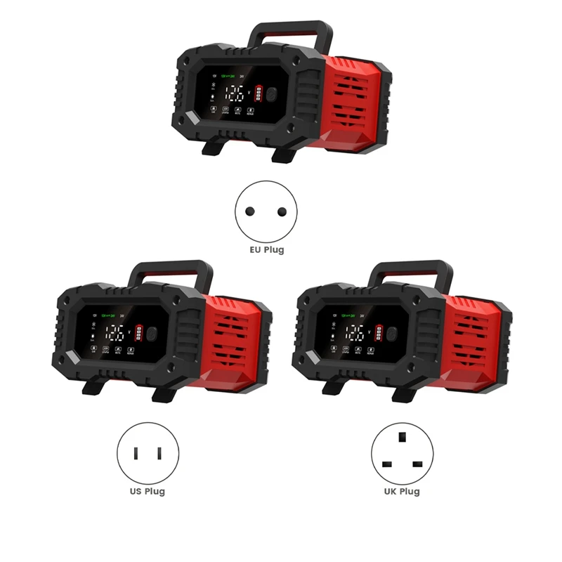 

12V24V Fully Automatic Smart Charger 20A High Power Portable Car Motorcycle Battery Charger For Battery Charging
