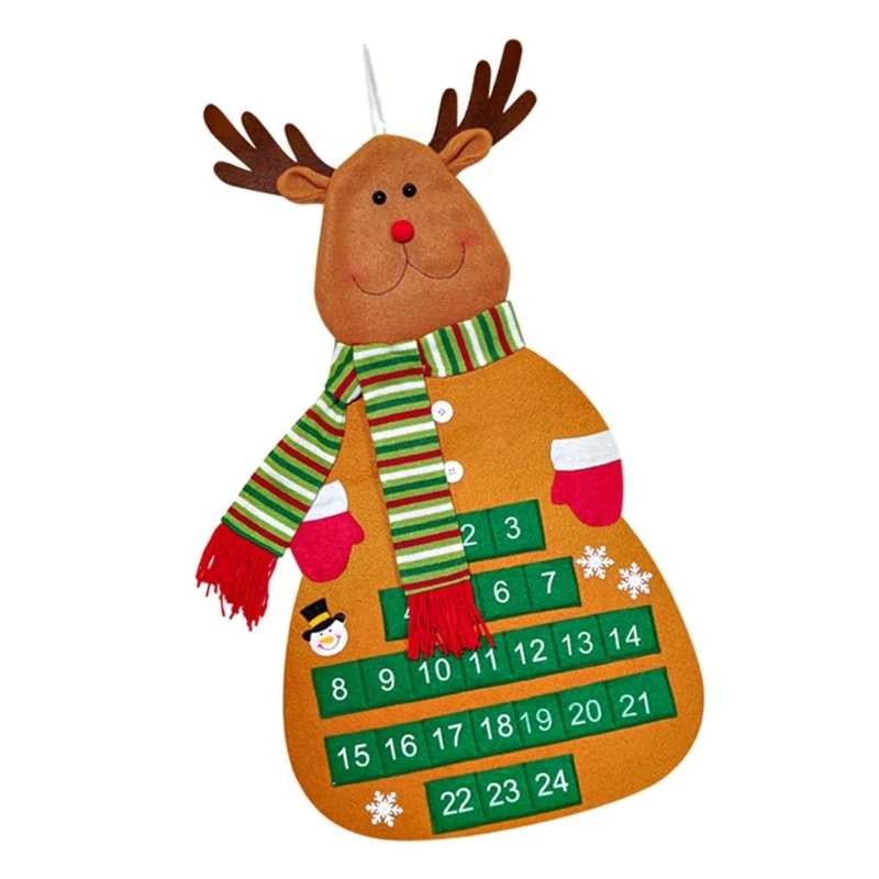 2024 New Decorative Christmas Tree Advent Calendar for Counting Down December Days