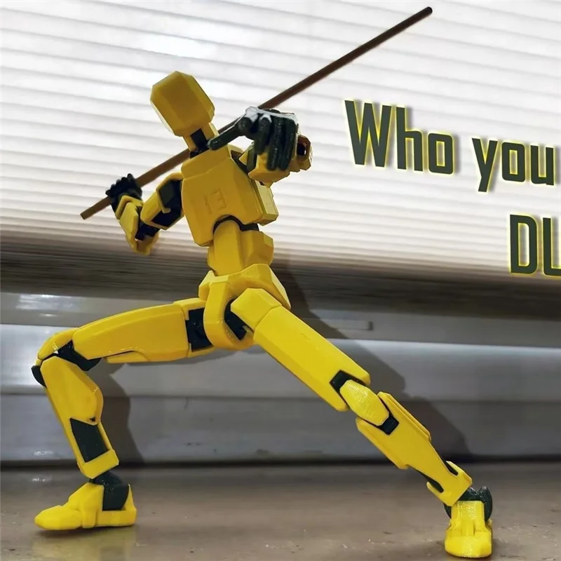 

MYMF-Robot Action Figure, 3D Printed With Full Articulation For Stop Motion Animation