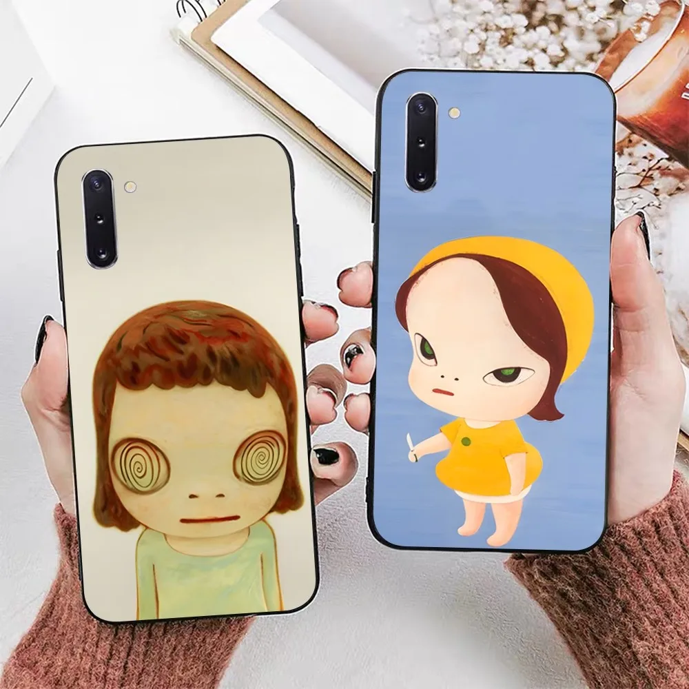 Y-Yoshitomo Girl NaraS Phone Case For Samsung Note 8 9 10 20 Pro Plus Lite M 10 11 20 30 21 31 51 A 21 22 42 02 03