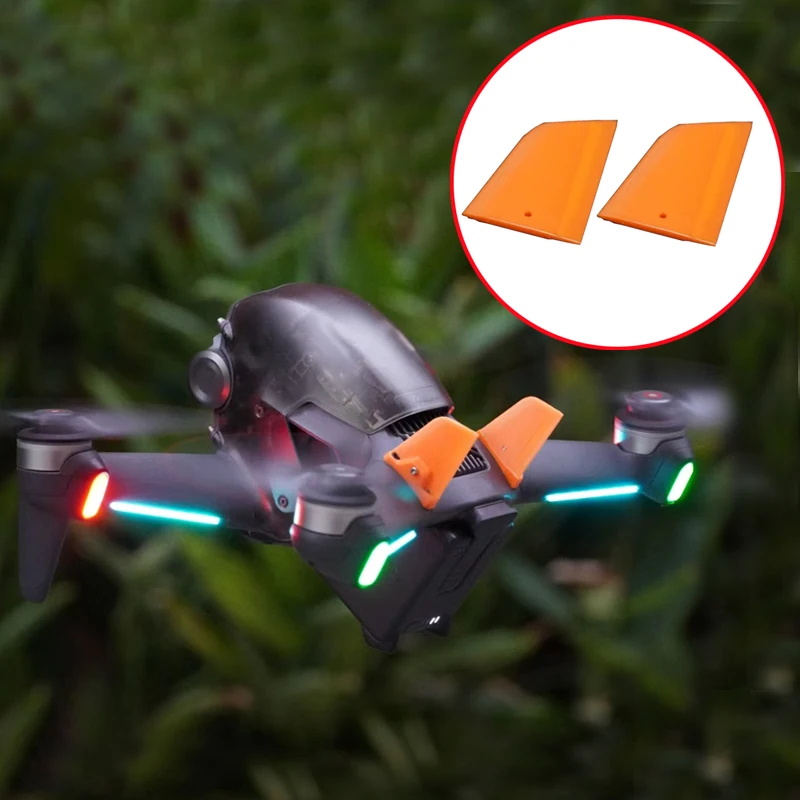 Vertical Tail Wing Aerodynamic Flight Rear Reduce Drag 3D Printed Balanced Empennage Modified Accessories for DJI FPV RC Drone