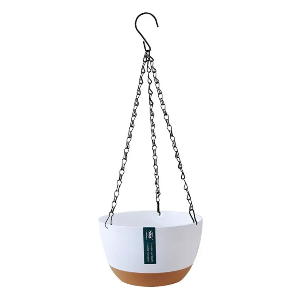 Nordic Stijl Opknoping Verdikte Hangende Mand Bloempot Huishouden Balkon Plant Automatische Waterabsorptie Hangende Planter
