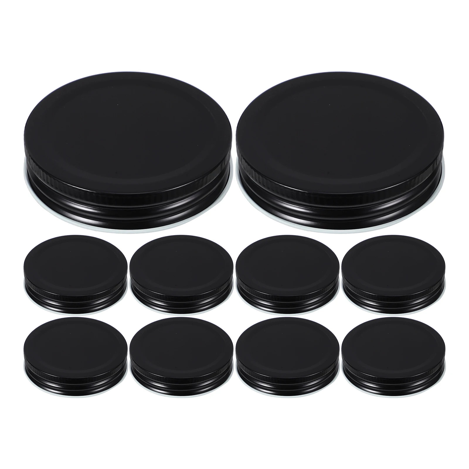 

12pcs Tinplate Jar Sealing Lids Replacement Covers For 7Cm Mason Cups Leak-Proof Rust-Resistant Round Lids For Bottles Storage