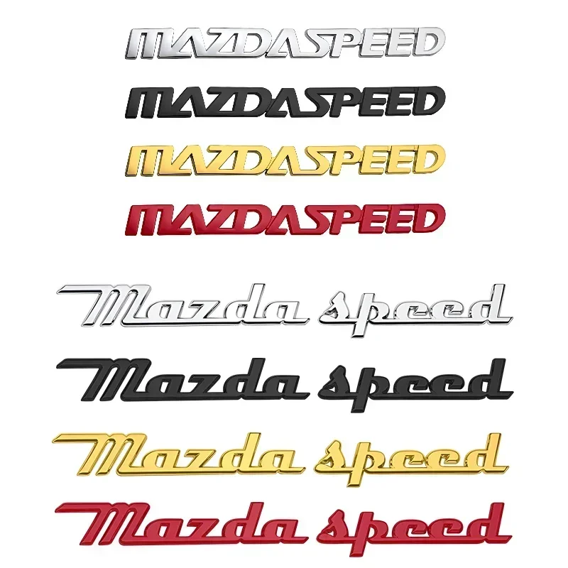 Auto Metal For MS MAZDASPEED Grille Logo Mazda 3 6 CX-3 CX-4 CX-5 CX-7 CX-9 Car Styling 3D Badge Lettering Decals Trunk Sticker