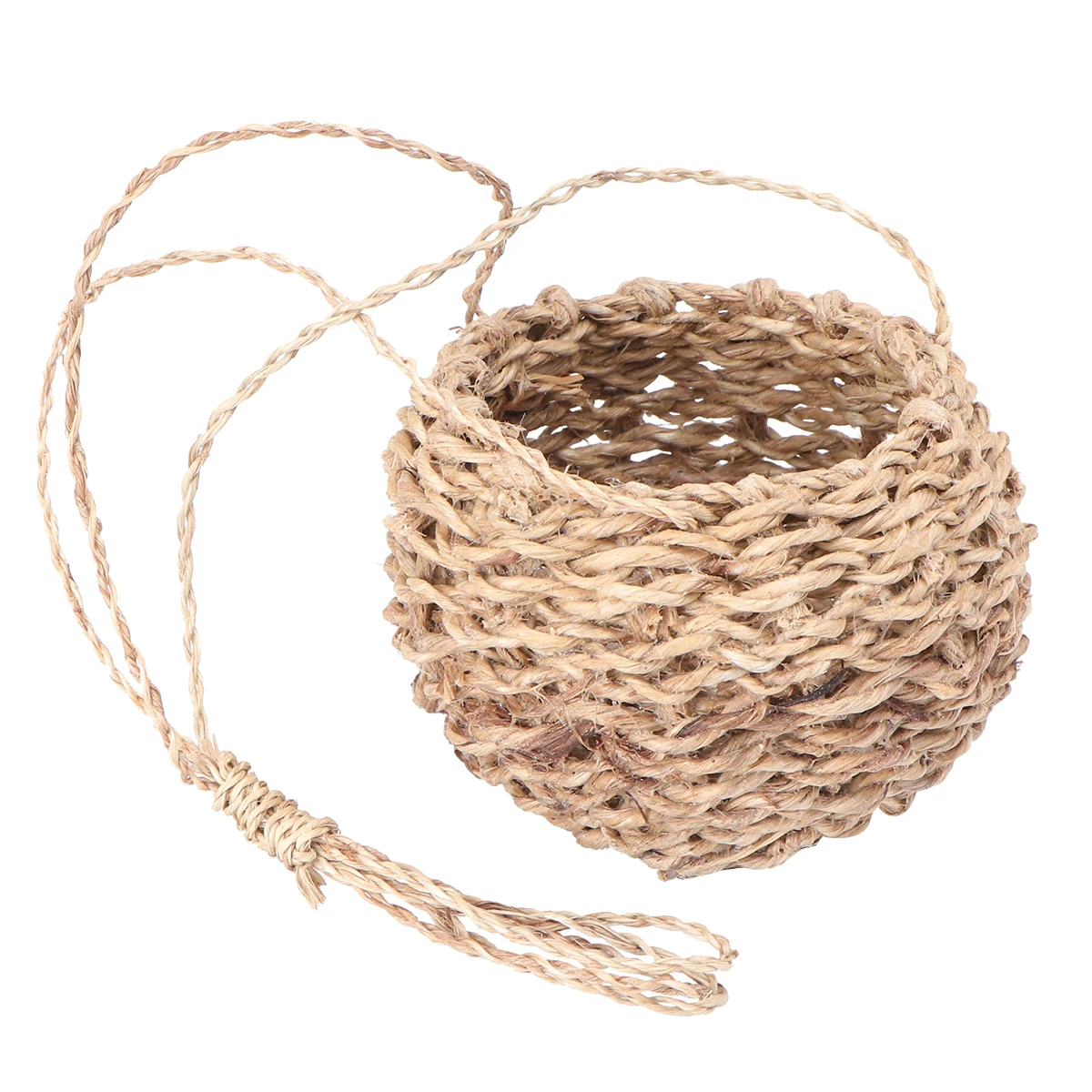 

Rope Hanging Basket Storage Baskets Plants Blanket Pluggable Mini Handwoven