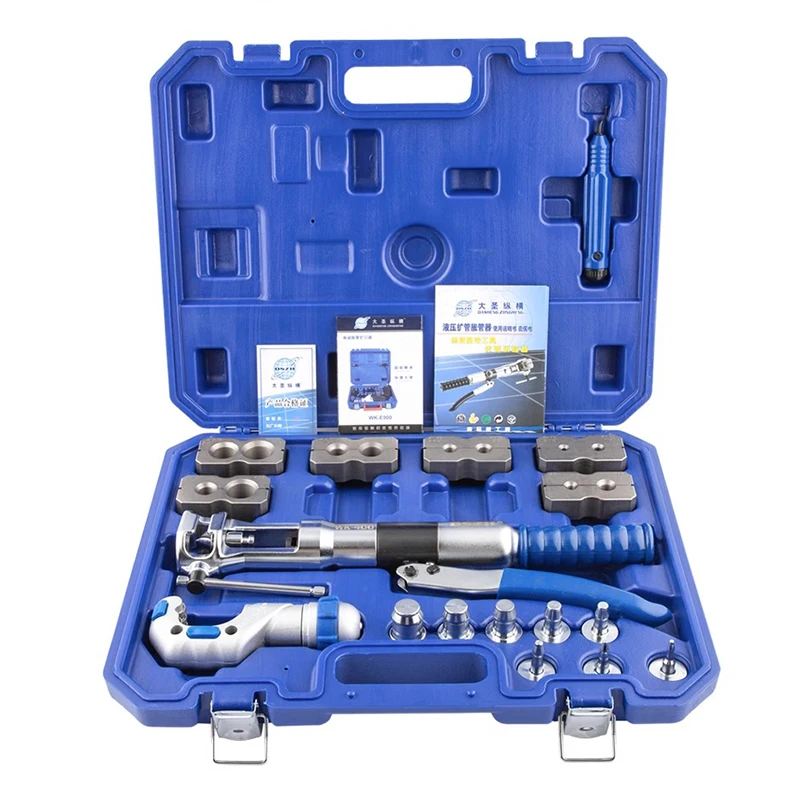 WK-400 Manual Hydraulic Tube Expander - Flaring & Swaging Dual Function, Heavy-Duty Plumbing Kit