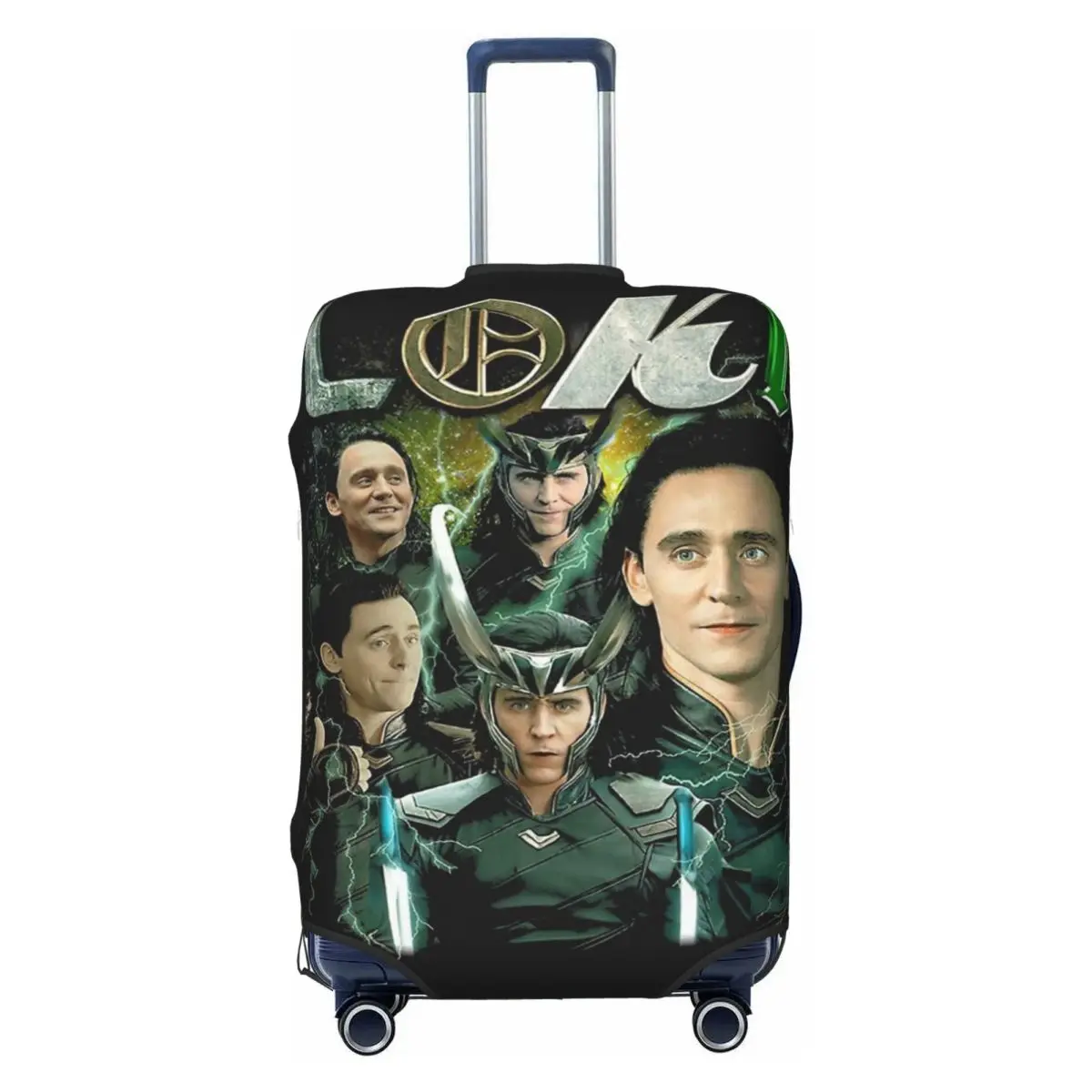 

Custom Lokis Movie Luggage Cover Elastic Travel Suitcase Protective Covers Fits 18-32 Inch