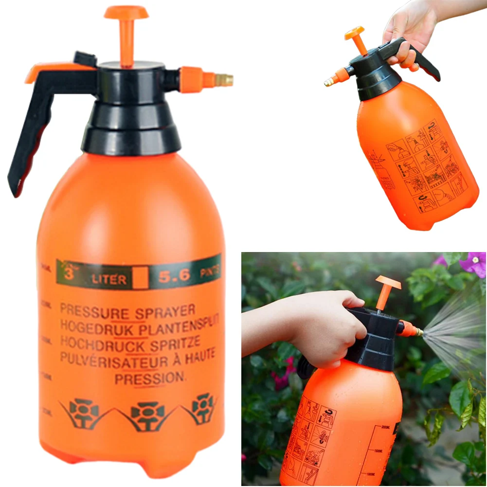 3L Manual Pump Bottle Handheld Garden Pump Sprayer Water Sprayer Lawn and Garden Care/ Watering Spray Weed Killer/Chemical Water