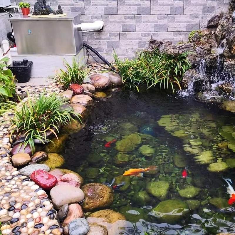 Custom Design Courtyard Villa Landscape Pond Freshwater Fish Pond Water Filter Fishing Aquariums Filter