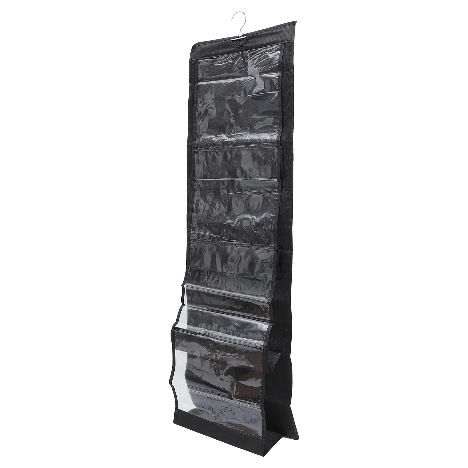 

1pc Hanging Storage Organizer 8 Pockets Non-Woven Pvc Handbag Purse Organizer For Closet Wardrobe Shelf Rack Bedroom Living