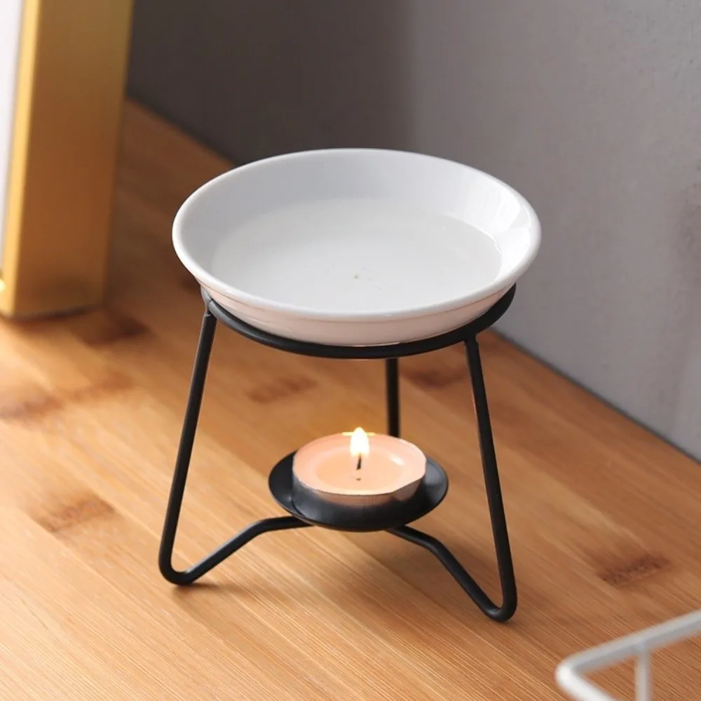 50ml Capacity Aromatherapy Oil Warmer 3.94in Flat Stable Base Essential Oil Burner Triangular Shape