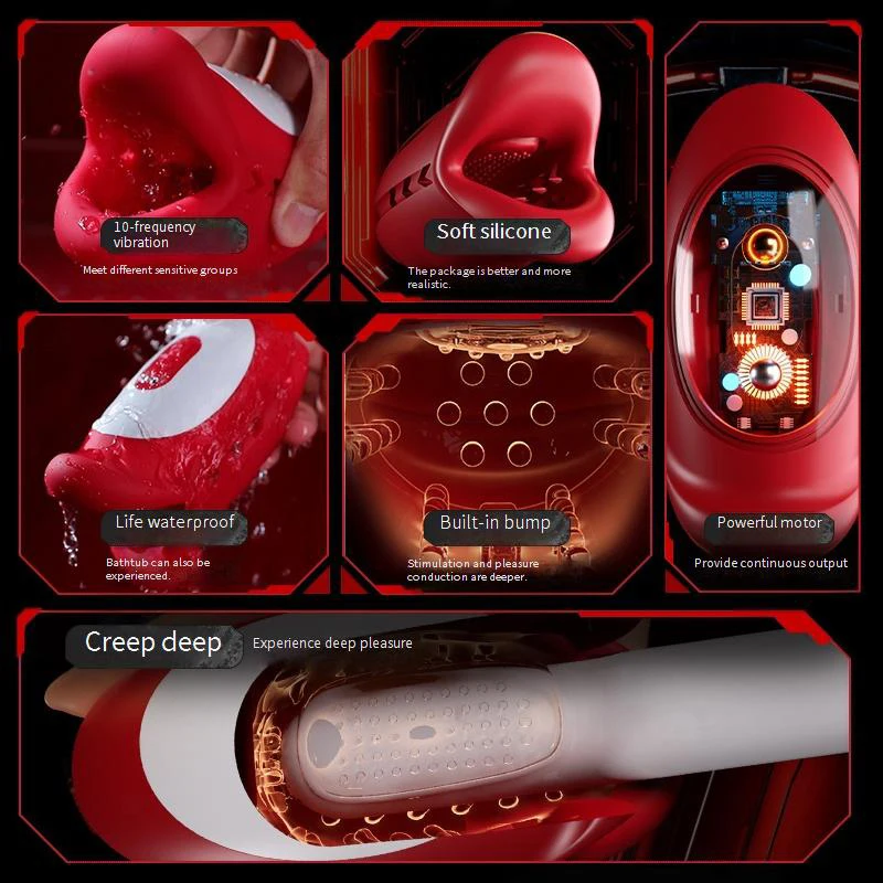 Copa de avión eléctrica totalmente automática para hombre, copa de succión para gatear y vibración, simulación de boca grande, boca Real, chupar boca de amor