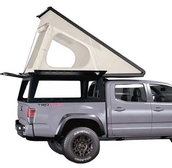 250X135cm Tacoma Camper High Quality Shell roof top tent  Aluminium Black with Windows