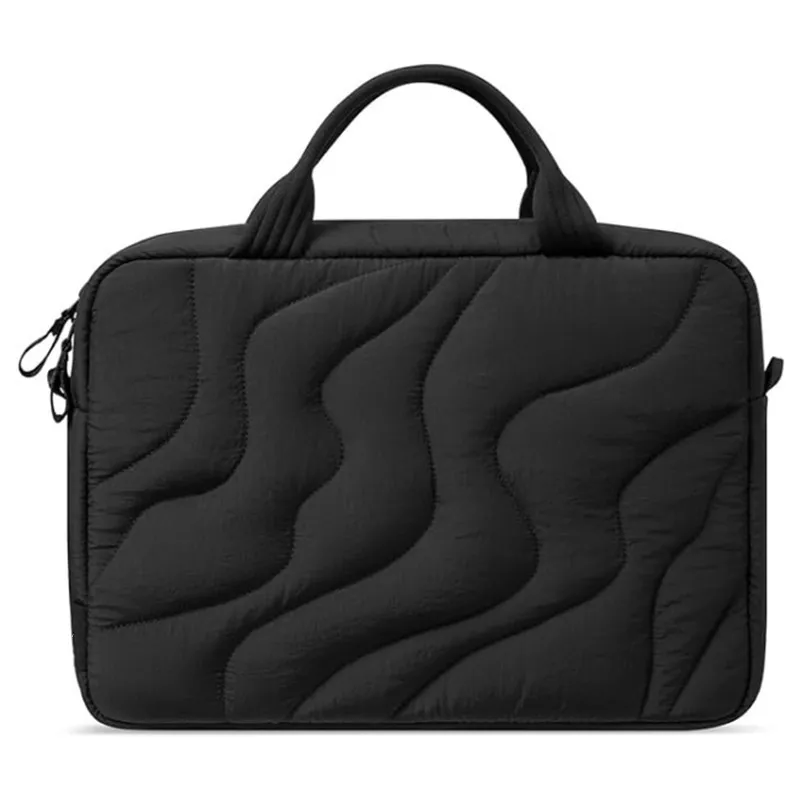 Women's Lightweight Breathable Laptop Bag with Multiple Functions Earthy Texture Plush Padding for Stylish Protection