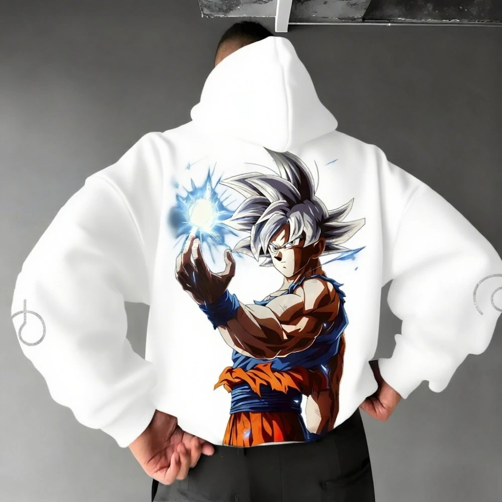 Dragon Ball Hoodie Musim Gugur/Dingin Baru Anime Co-branded Pria dan Wanita Longgar Kasual Hip-hop Amerika Sweater Atasan Orang Tua-Anak