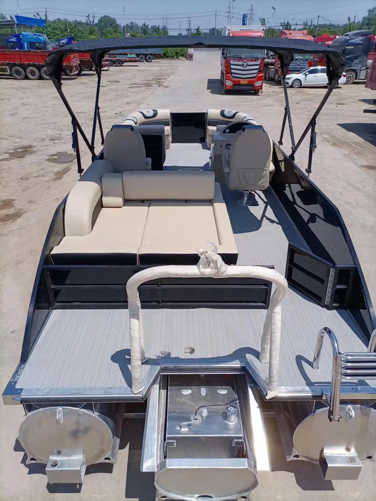 2025 الصين Allsea قارب 7.6 متر 25ft جودة مصنع الكهربائية Outboards المحركات اليخوت الألومنيوم قارب عائم للبيع