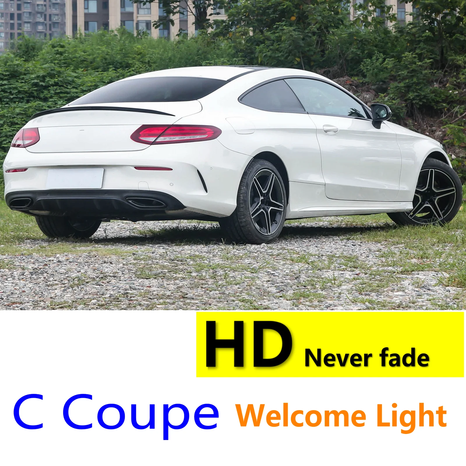 HD Zubehör LED-Autotür-Projektor-Willkommenslicht für Mercedes Benz Klasse W205 C Coupé W206 AMG C205 S205 2010-2023 2019 2020