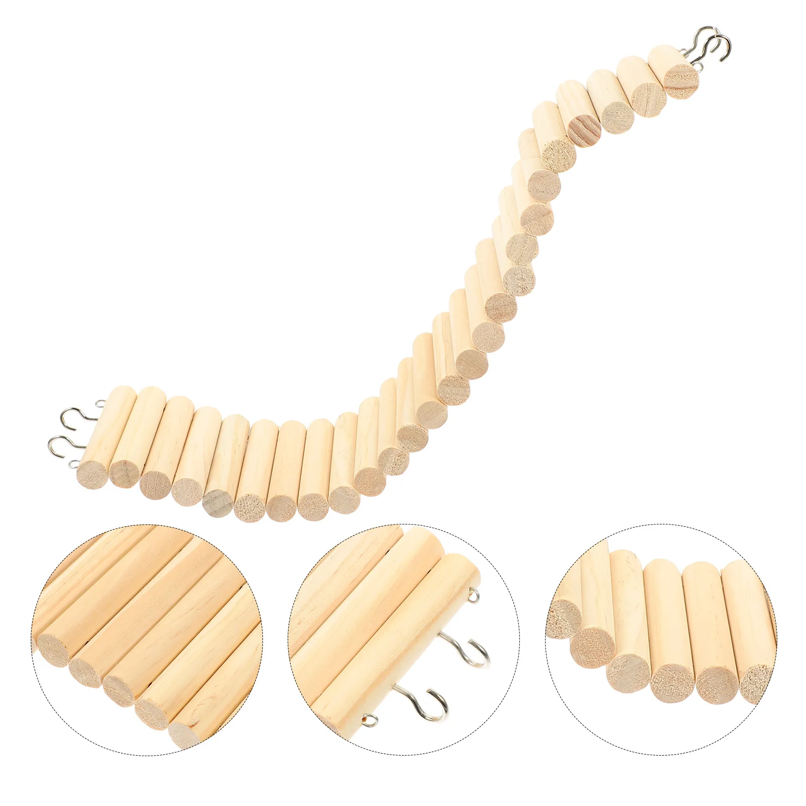 

Foldable Hamster Wooden Ladder Climbing Ramp for Guinea Pig Hedgehog Pet Cage Playground Training Equipment Hamster Ladder