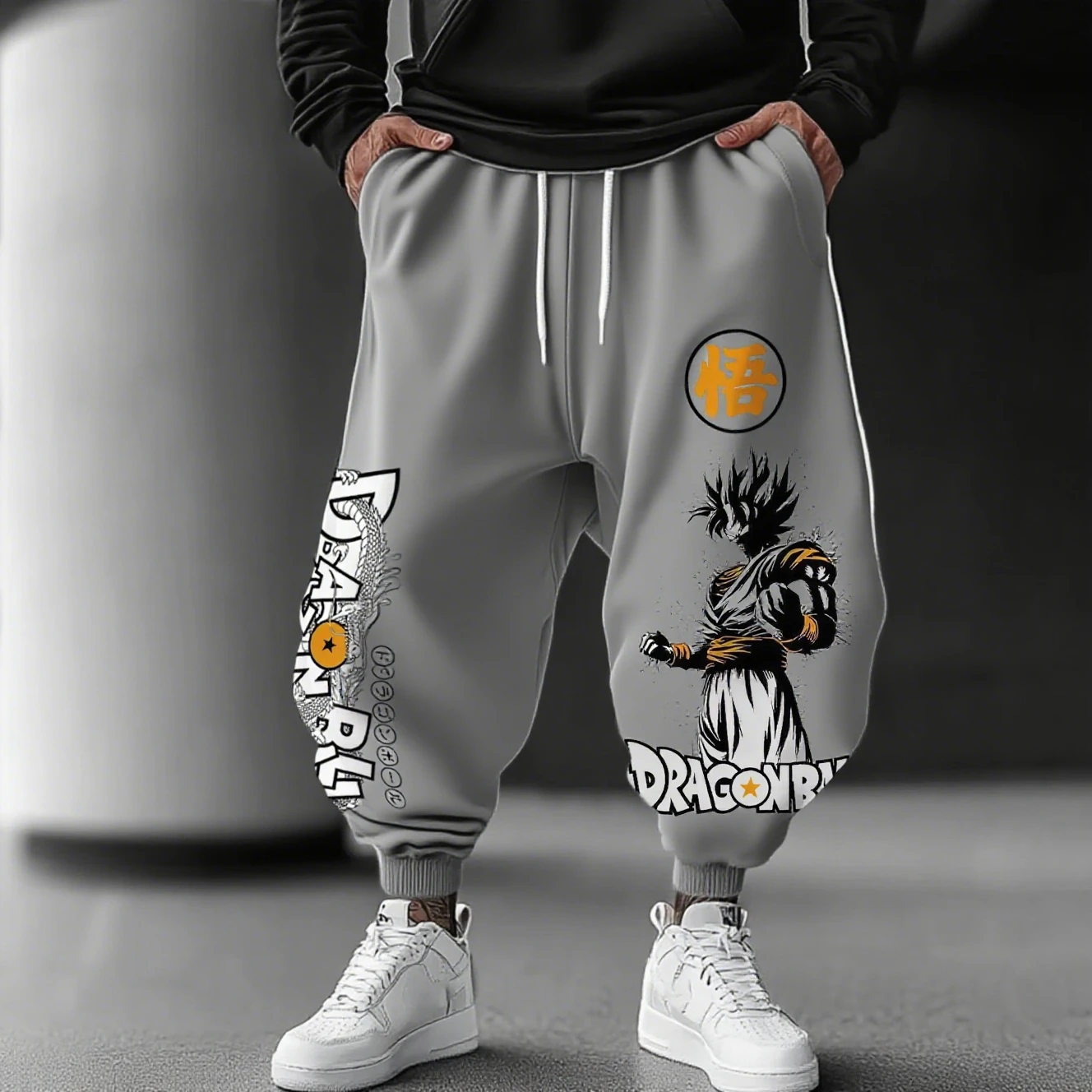 

Dragon Ball Z Goku повседневные брюки с принтом аниме для мужчин и женщин, уличная одежда для бега, весна-лето, свободные хлопковые брюки, модные Y2k