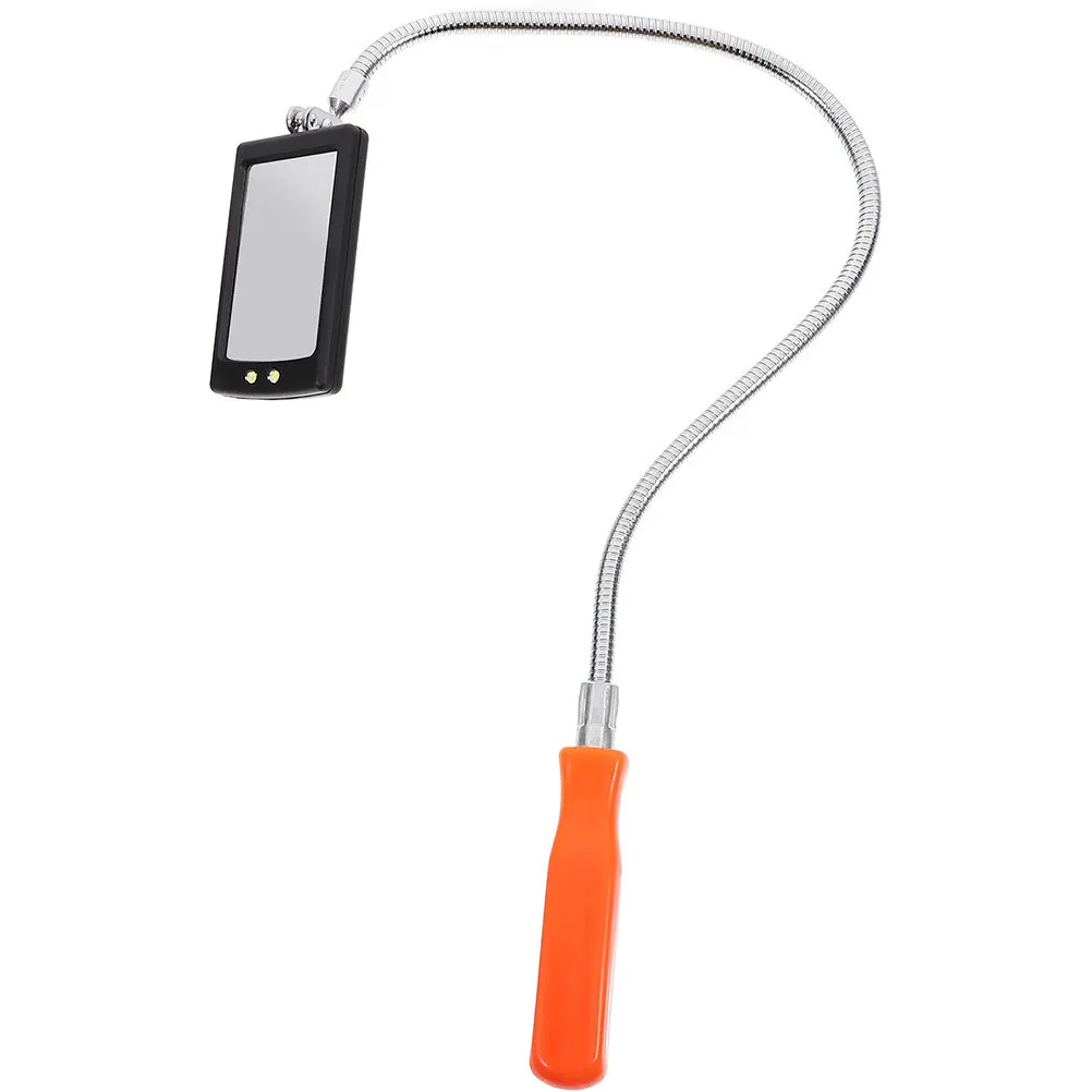Inspection Mirror Flexible 360 Rotation Swivel Head LED Light Automotive Vehicle Underbody Mechanics Inspection Tool Bendable