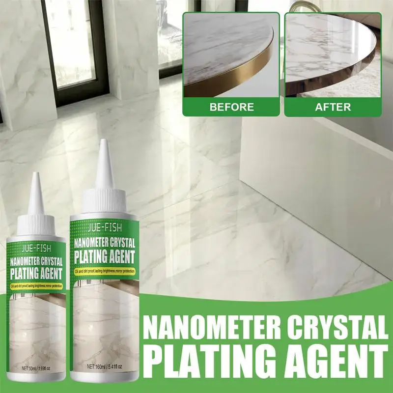 

Stone Plating Agent Polishing Solution Stone Agent Waterproof Safe Repairing Stain Proof 50ML/160ML Home Improvement Plating