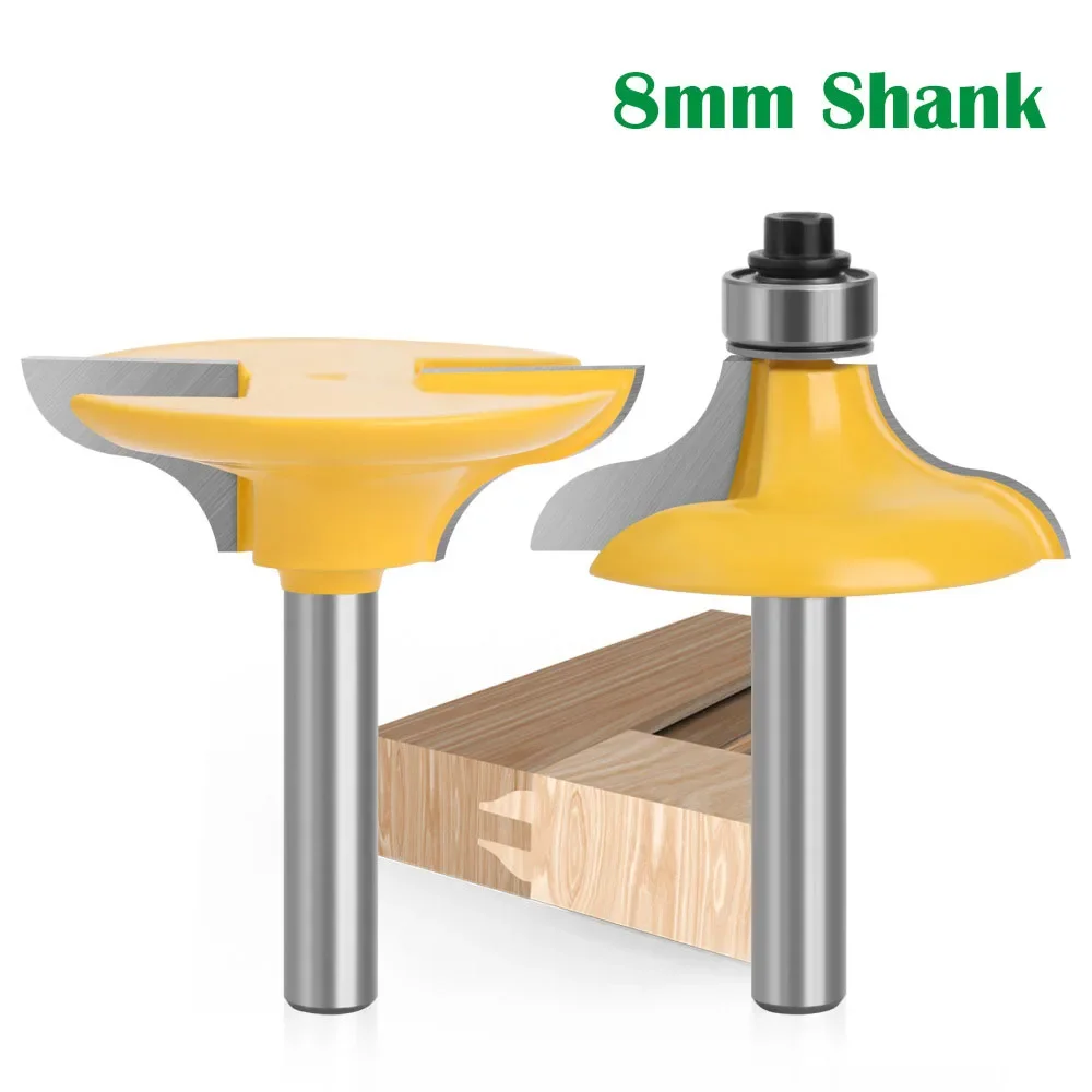 2PC 8MM Shank Milling Cutter Wood Carving Entry Door for Long Tenons Router Bit woodworking Tenon Cutter for Woodworking Tool