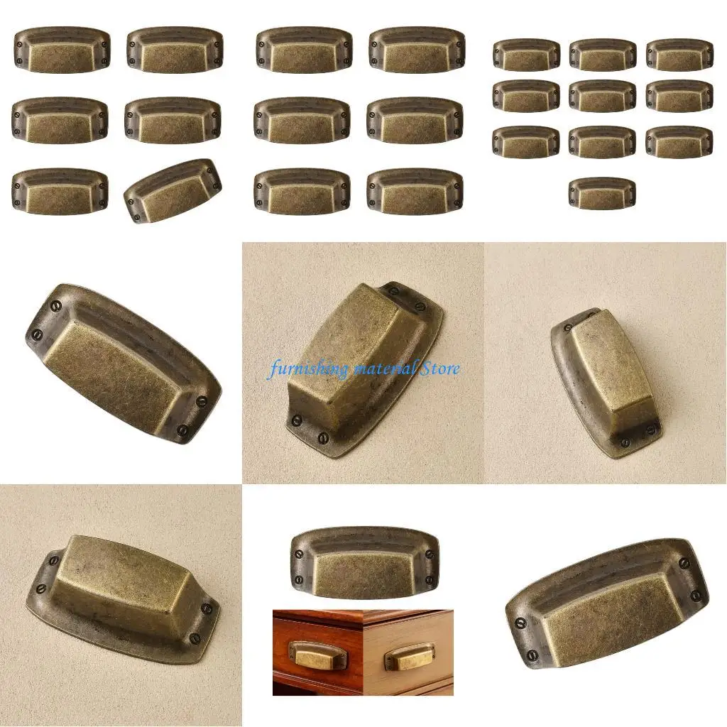 

Y5GD Metal mixture Handles for Home deck curvilinear Antique Appearance Simple Grip