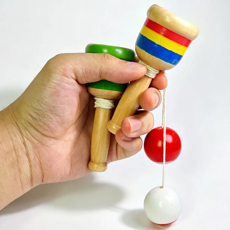 Vintage Ball String Cup Wooden Catch Game Hand Eye Coordination Training Educational Toys Novelty Gifts For Kids Boys Girls