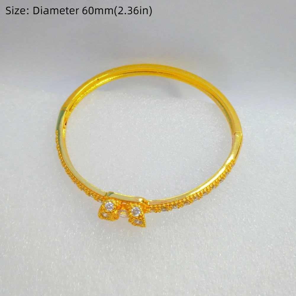 Gelang Wanita Desain Gesper Gelang Bertatahkan Kuningan Berlapis Emas Tidak Beraturan Perhiasan Kepribadian Tingkat Lanjut untuk Wanita