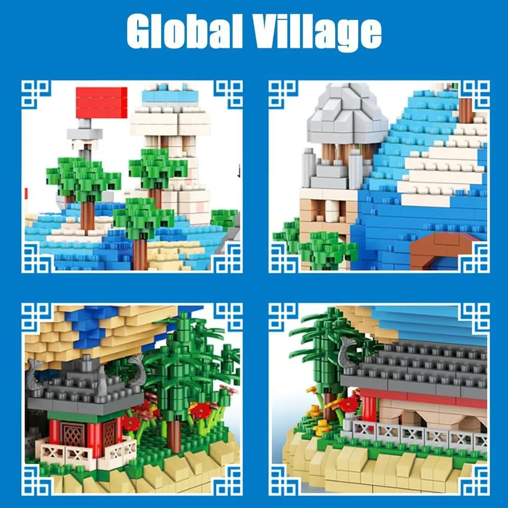 5200피스 건축 미니어처 블록 세트: 모든 연령대를 위한 이상적인 선물