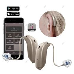 Oticon Jet 2 miniRITE hearing aids 48 Channel Computer ProgrammingDigital Mobile Phone Remote Adjust Hearing Care Aid