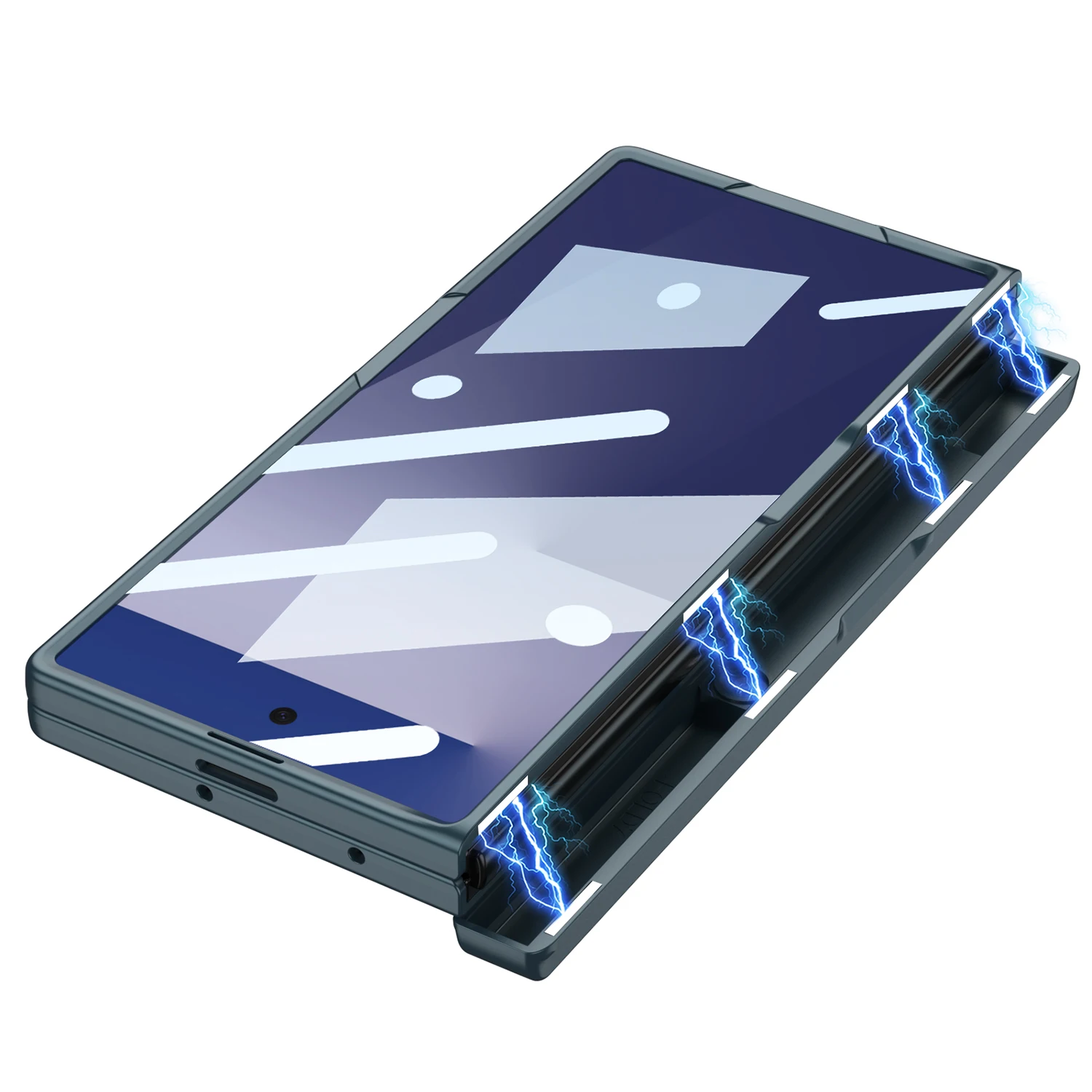 For Samsung Galaxy Z Fold 7 Case Hard With Stand Middle hinge Wrist strap Protective Back Cover For samsung Z Fold 7 Phone Shell