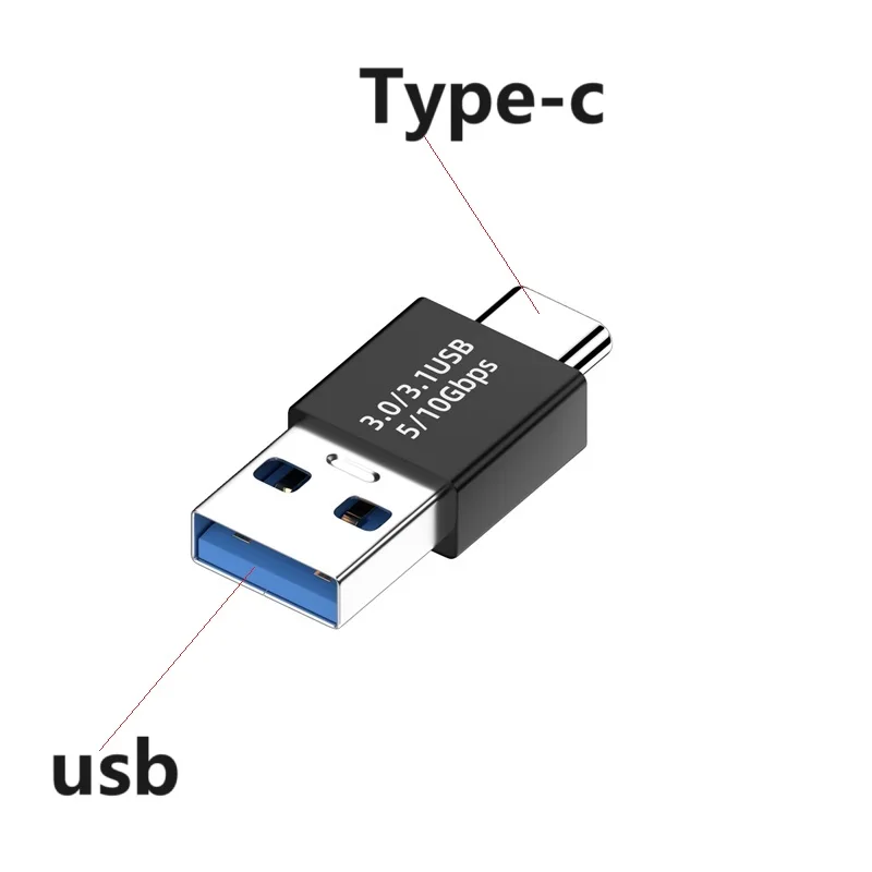 

DP 15W USB 3.0 to type-c 31 Adapter usb 3.0 type c Coupler Adapter Super Speed USB Extender Connection Data Converter Adapter