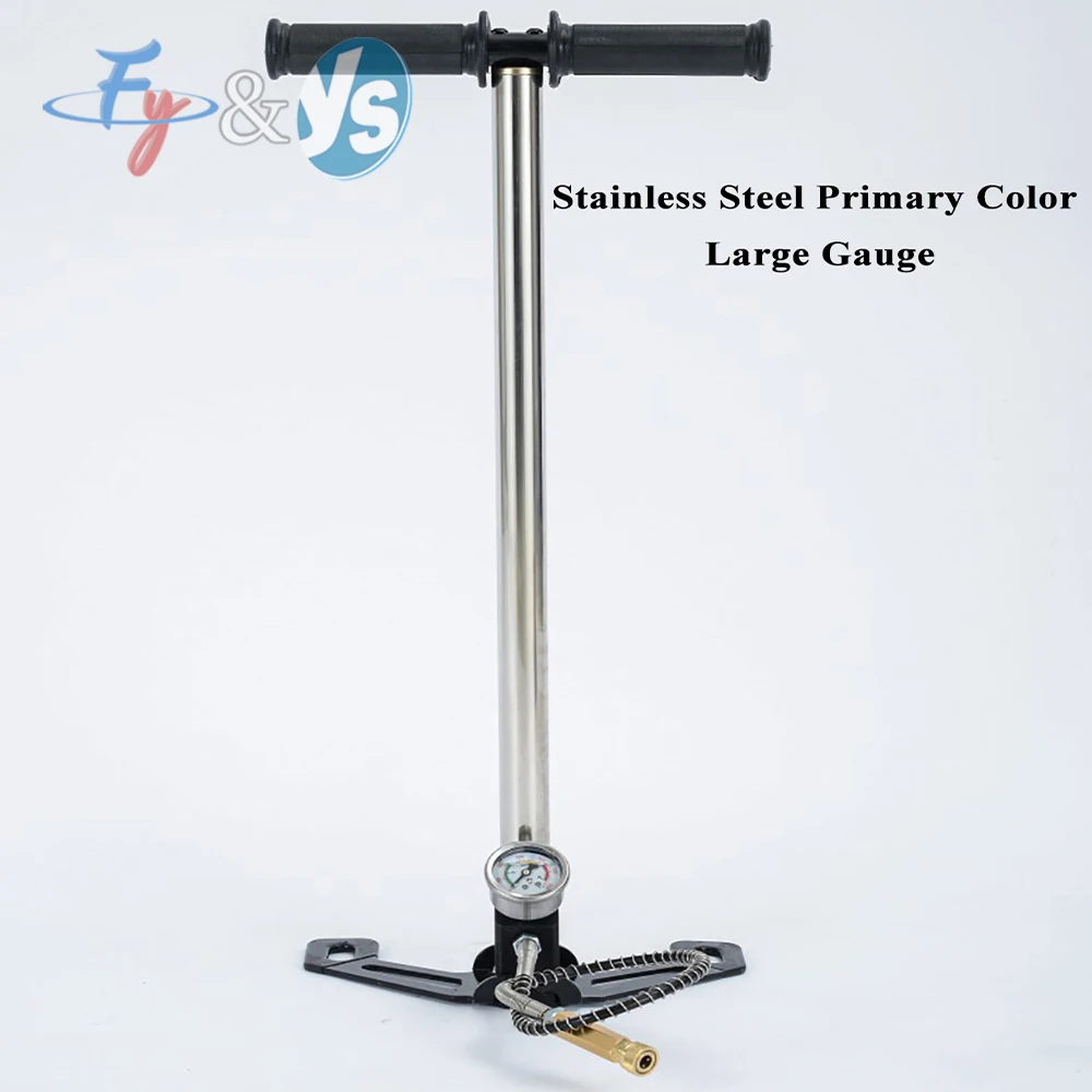 Hot Sale 4 Stage High Pressure Pump Four Stage Hand Operated Air Pump 30mpa 4500psi  Car Bicycle Air Refilling