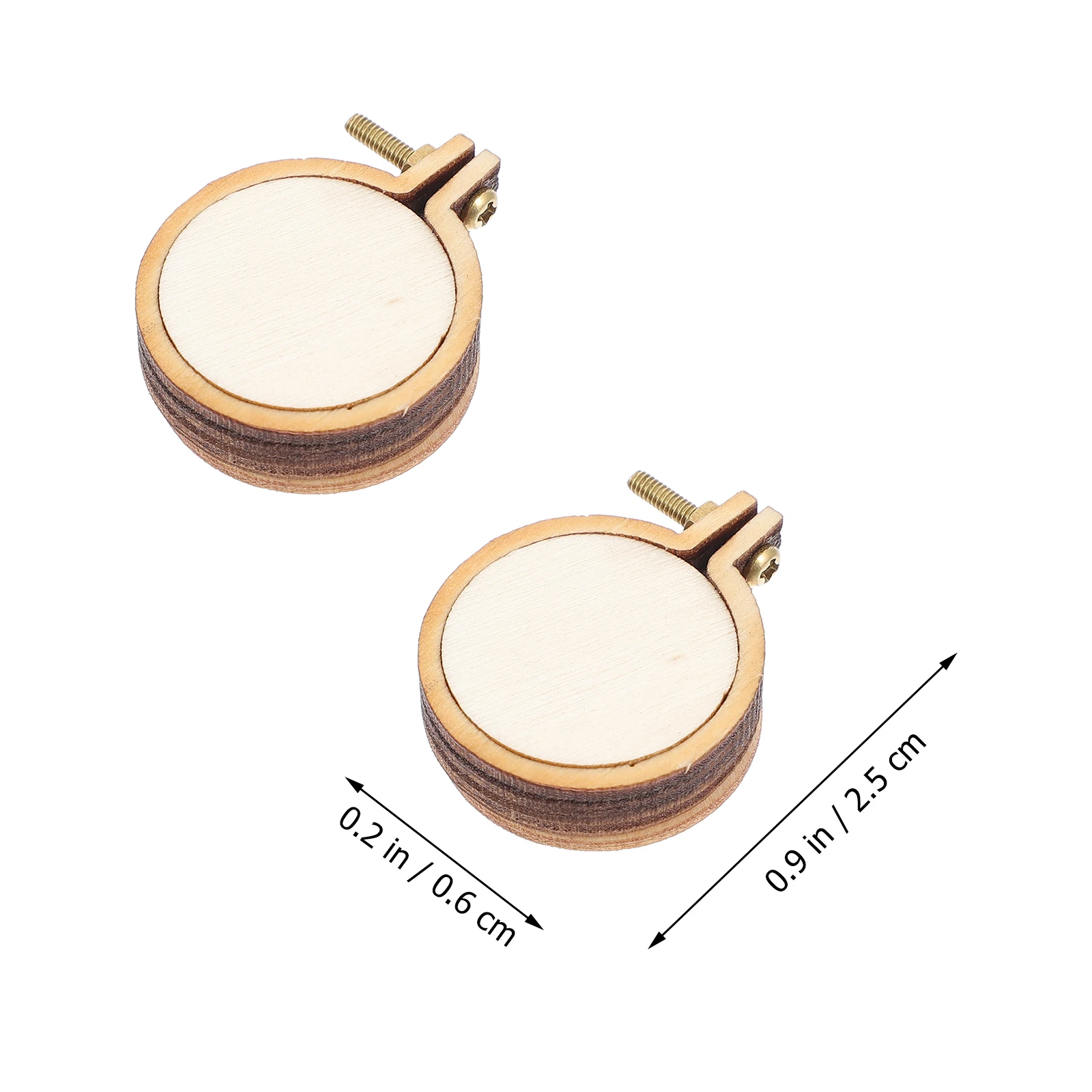 

20 Sets Mini Embroidery Pendants Cross Stitch Kits Large Wood Hoops DIY Decorations Jewelry Making Findings Hanging Accessories