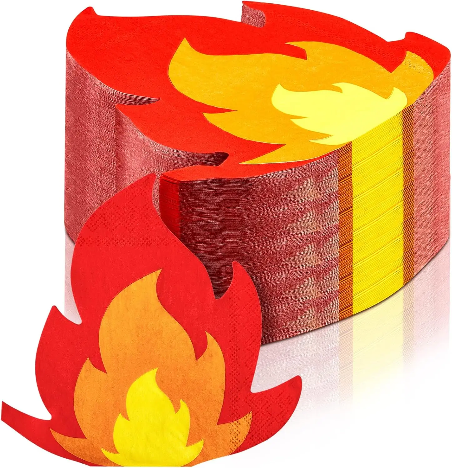 Fire Theme Disposable Paper Straws Drinking Straws Cupcake Toppers Kid Birthday Party Decor Baby Shower Fireman Party Supplies
