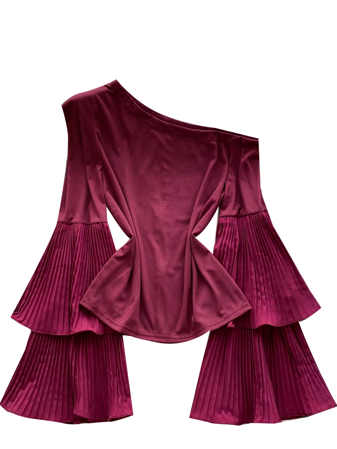 

Женская футболка Ele Slim Fit irt oulder с рюшами Sve Design Commute Sle в Корейском стиле, летняя длинная футболка Sve V-Ne