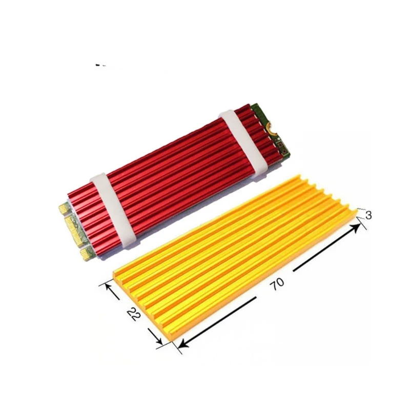 F3KE aluminium pour M.2 2280 SSD dissipateur thermique refroidisseur disque dur à semi-conducteurs radiateur NVM