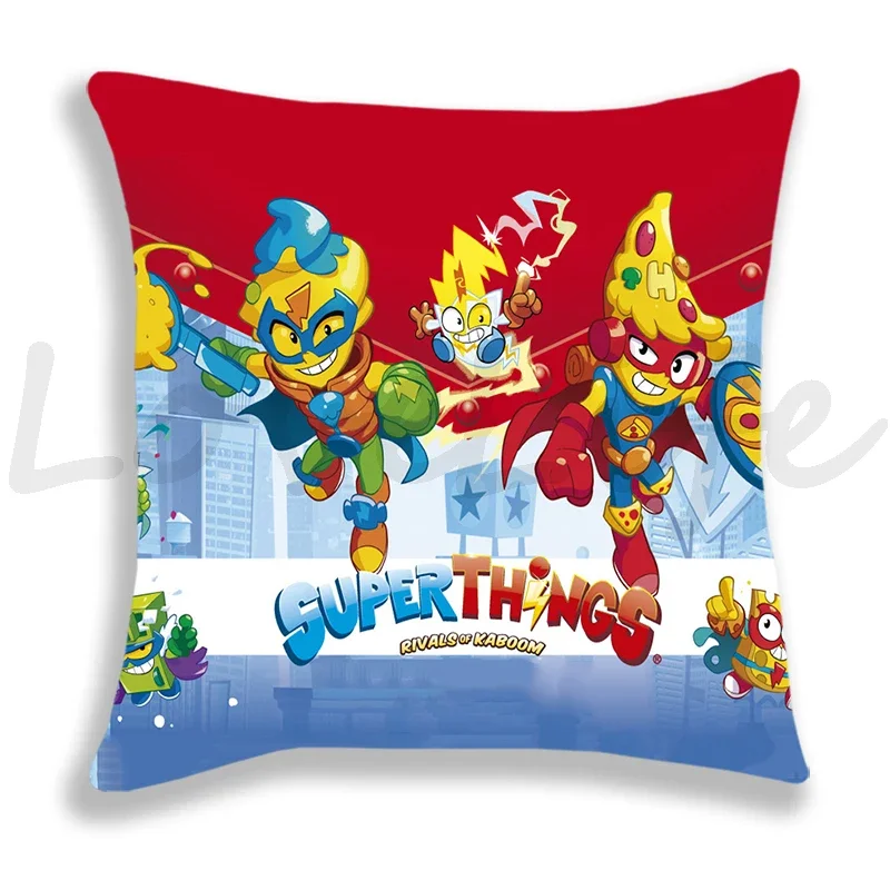 Superzings Series 8 Kazoom Kids Pillow Case Home Decorative Pillowcase Children Game Superthings Pillow Cover Sofa Cushion Cover