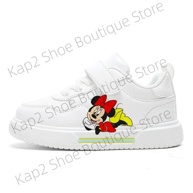 

Cute Minnie Girls Sneakers Mickey Boys Sport Shoes Disney Children's Casual Shoes Anti-slip Kids Board Shoes Sportschuhe Kinder