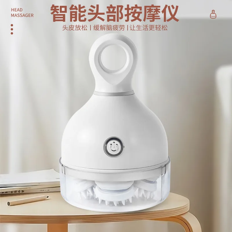 New intelligent electric mini simulated human scalp head-mounted massager kneading head massager pet scratching head