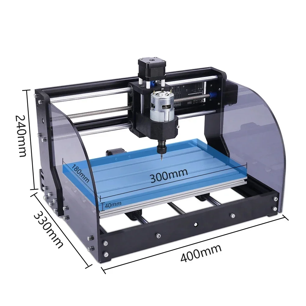 Máquina de grabado CNC 3018 Pro Max, grabador láser de 3 ejes GRBL, fresadora láser para madera, enrutador PCB PVC, Mini grabador CNC3018