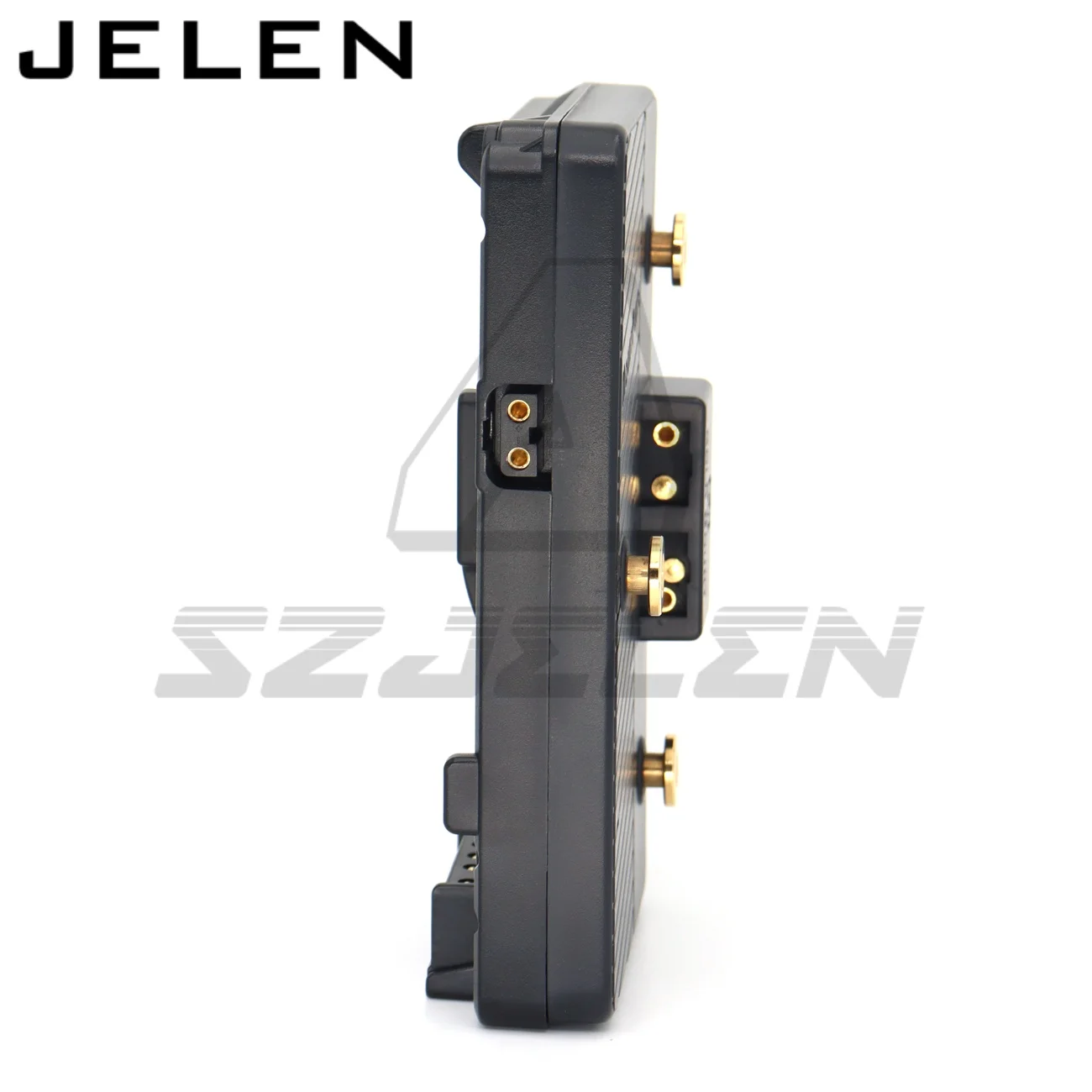 gold-mount to V-mount female Camera battery conversion board.