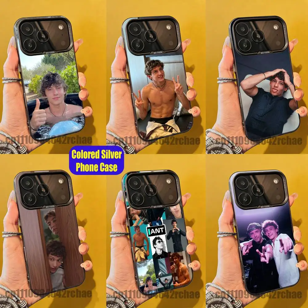 

For A-Andrea Kimi Antonelli Phone Case iPhone 14,16,12,15,13,17,11,E,Pro,Max,Plus,Air,Mini Colored Silver Shell
