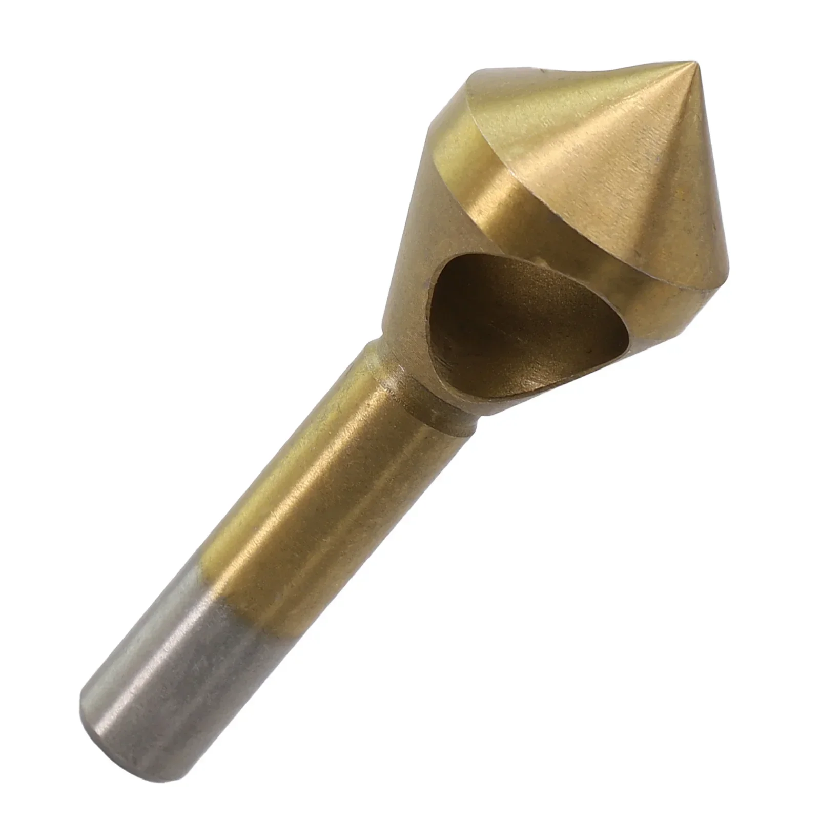 HSS Titanium Countersink Deburring Drill Bit 6/8/10/12mm Shank For Cutting Metal Wood Plastic Hole Cutter Metal Chamfering Tool